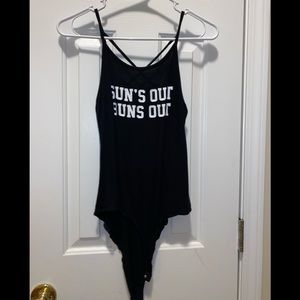 Suns out buns out Charlotte russe bodysuit